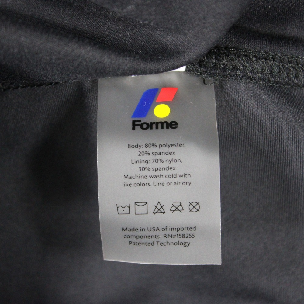 Forme Pro Short Black High Waisted Biker Athletic Compression Shorts XXL - Picture 3 of 11